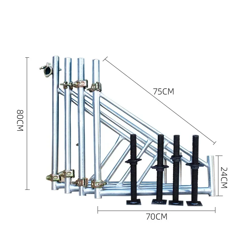 Specialized Production Telescopic Scaffold Safeway Ladder H Frame Scaffolding for Construction Steel