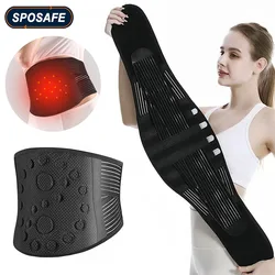 Magnetic Therapy Back Brace Lumbar Support Self Heating Back Belt Heating Pad,Relief Back Pain,Herniated Disc,Sciatica,Scoliosis