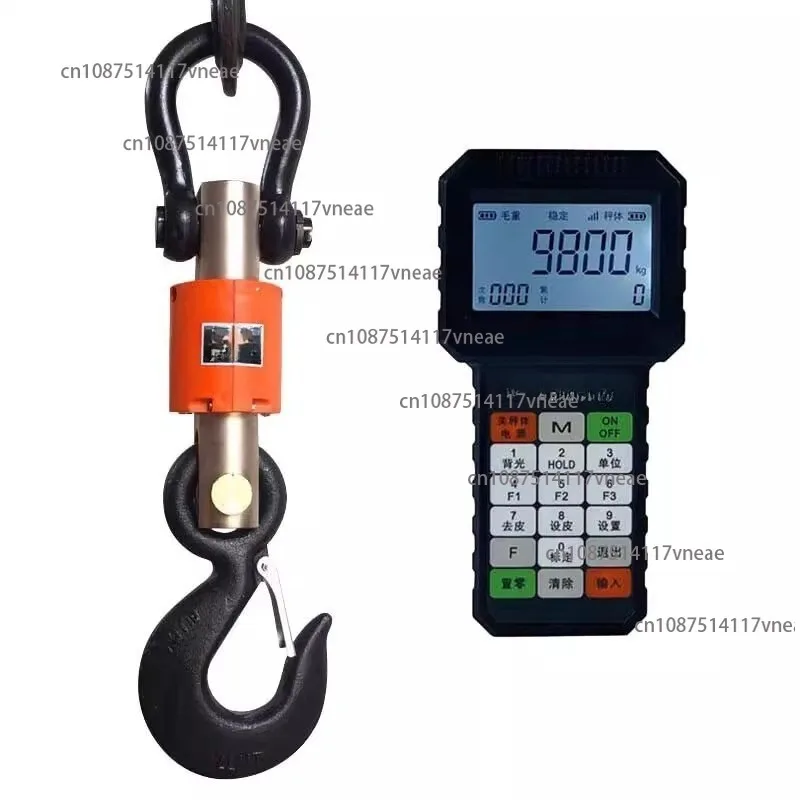 

3T/5T/10T Wireless Large Hook Scale Electronic Crane Portable 3Tons 5Tons 200kg 300kg Electric Handheld Portable Crane Weighing