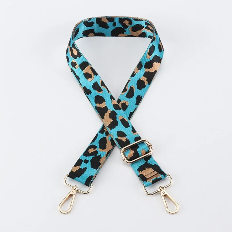 New Versatile Cross Border Leopard Pattern Bag Strap Wholesale Luggage Diagonal Strap Bag Shoulder Strap Adjustable Replacement