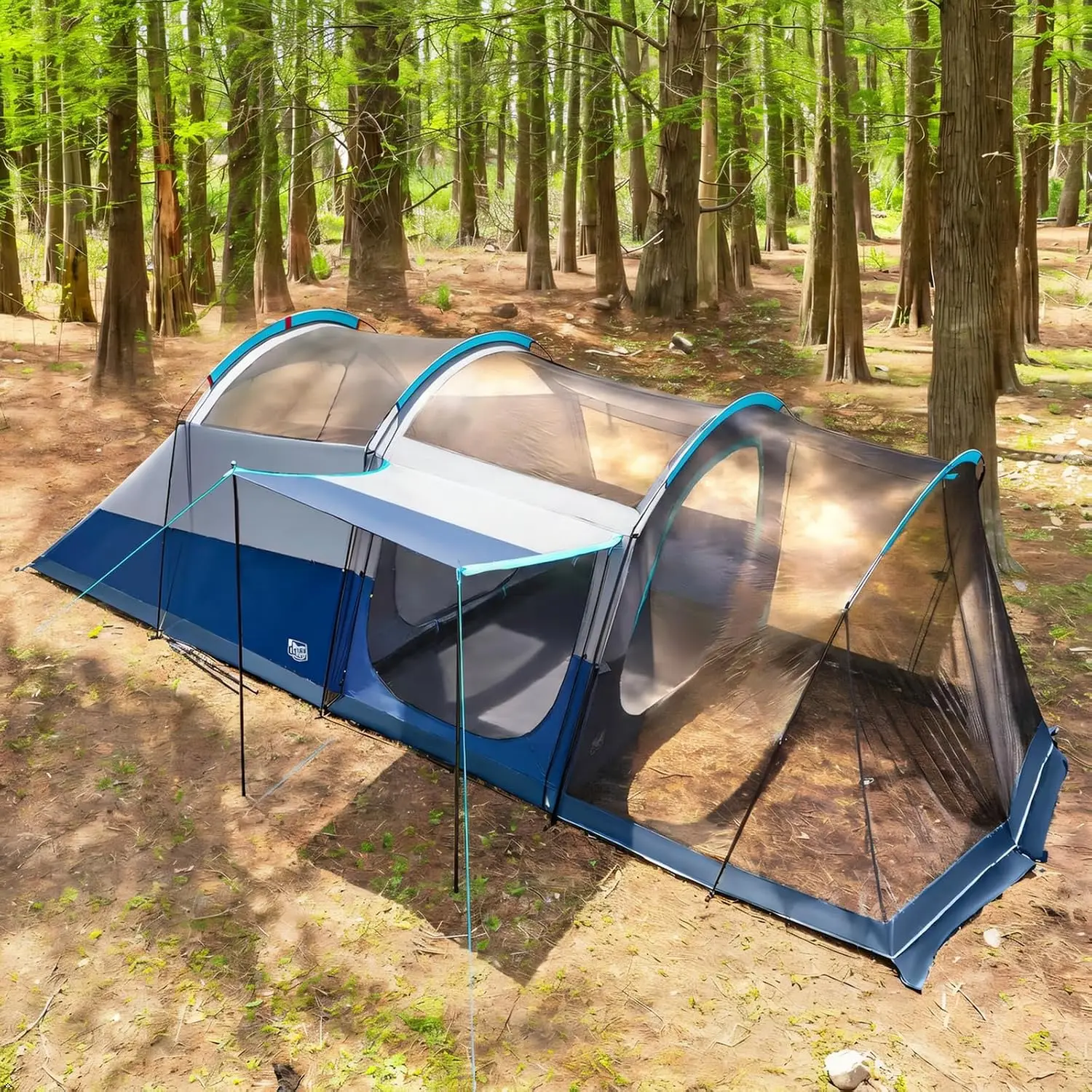 8 Person Camping Family Tent Screen Porch