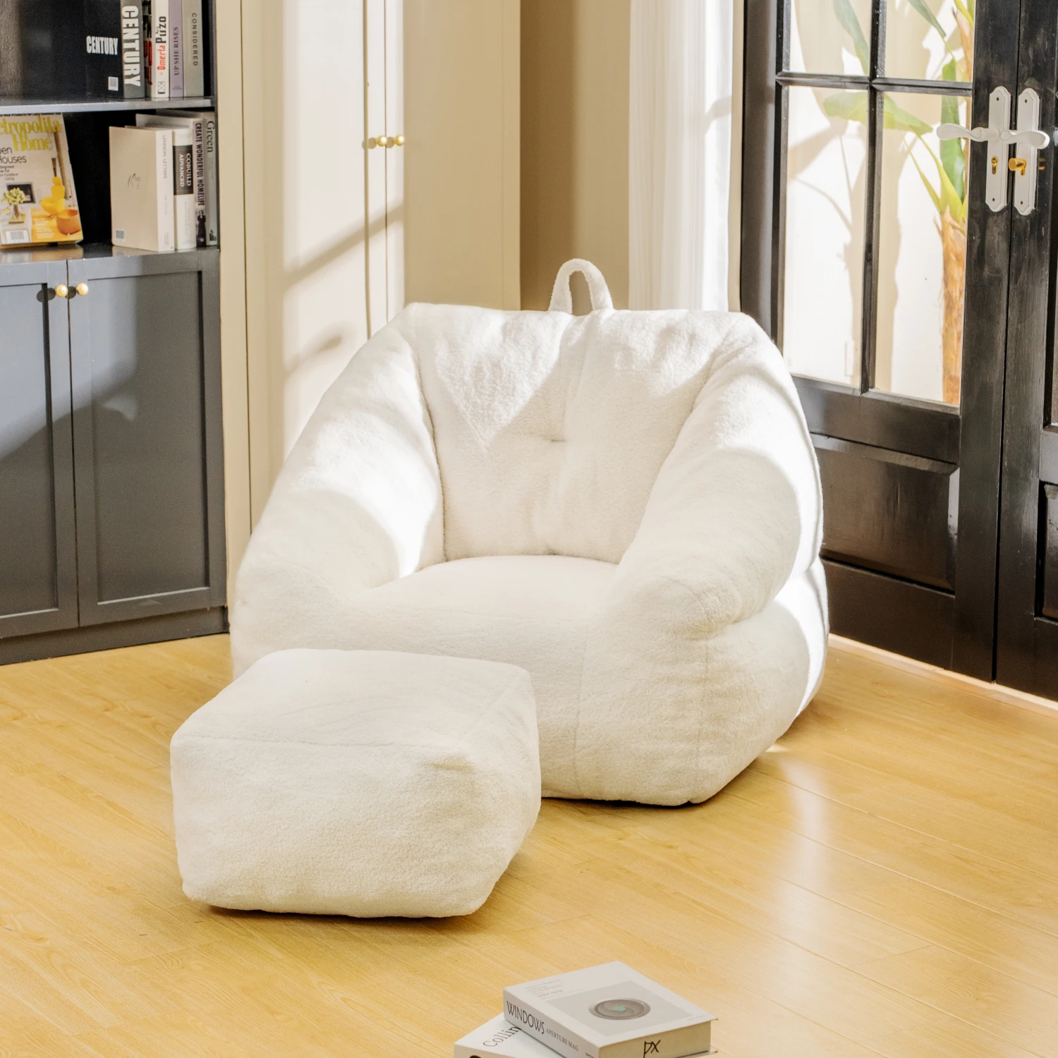 Memory Foam Bean Bag Sofa with Tufted Soft Filling