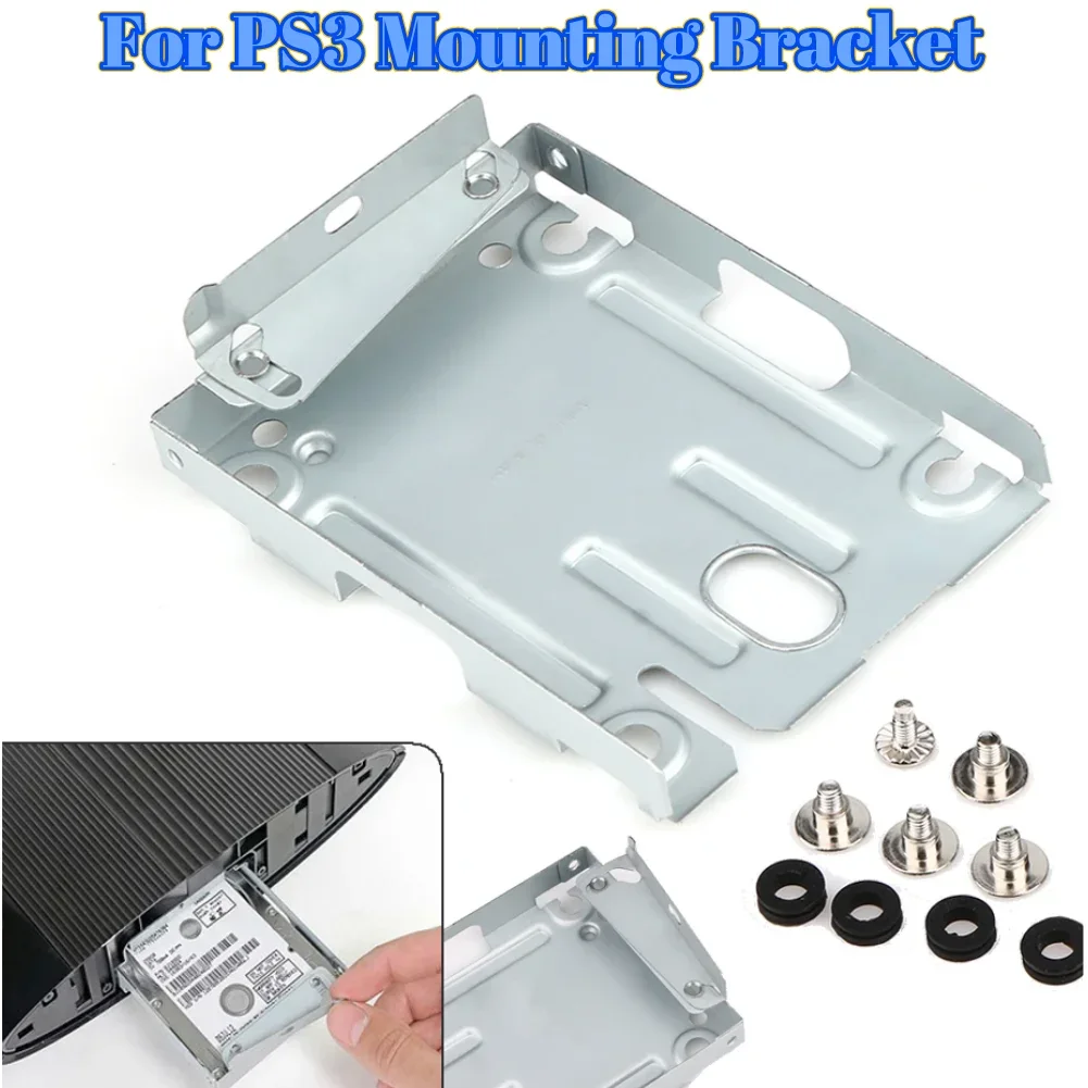 2/1PCS For PS3 Super Slim Hard Disk Drive HDD Mounting Bracket++ Screws