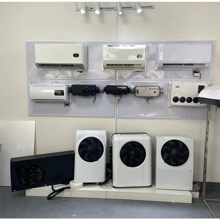 الجملة 12 فولت 24 فولت السيارات RV جرار سيارة أجرة شاحنة مكيف الهواء جديد R134a وقوف السيارات برودة لشاحنات الكابينة والجرارات #1