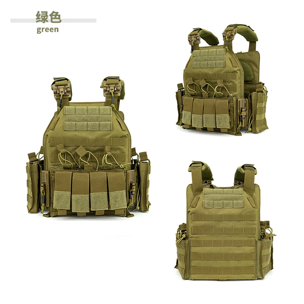 سترة الادسنس التكتيكية في الهواء الطلق قابل للتعديل تنفس الإفراج السريع سترة قابل للتعديل وحدات الألوان سترة ل CS الصيد اطلاق النار #6