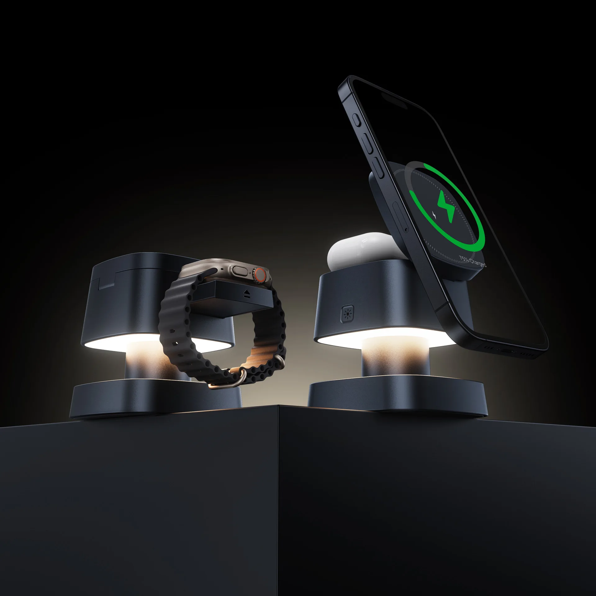 wireless charging mushroom light shape magnetic quick charge portable business gift wireless charger