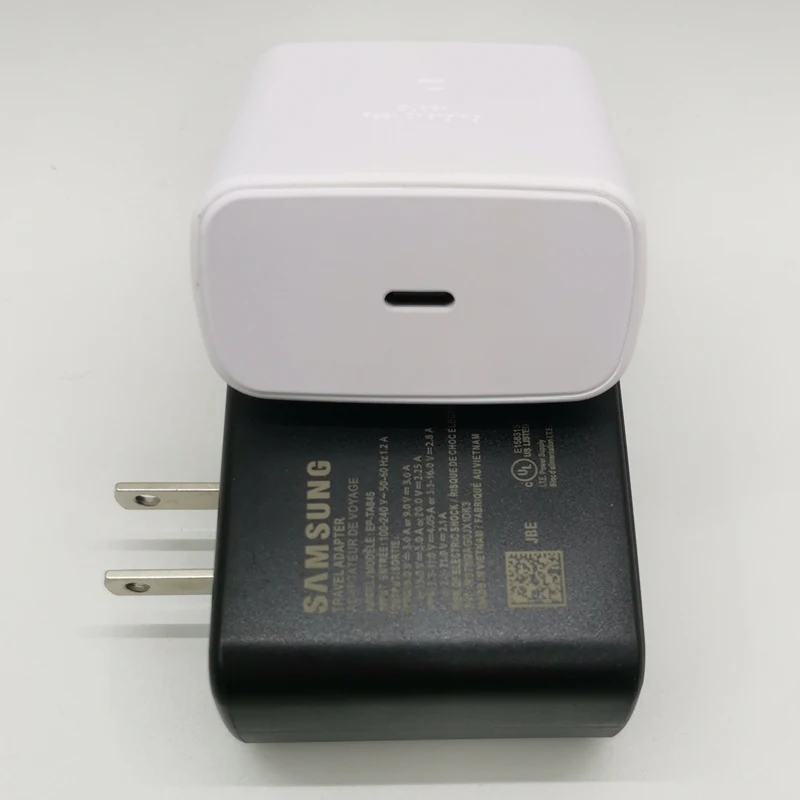 Samsung 45W USB-C US charger Super Fast Charge Adapter For Galaxy S20 S21 S22 S23 S24 Note20 Ultra 10 Plus Z Flip Fold 6 5 4 3 2