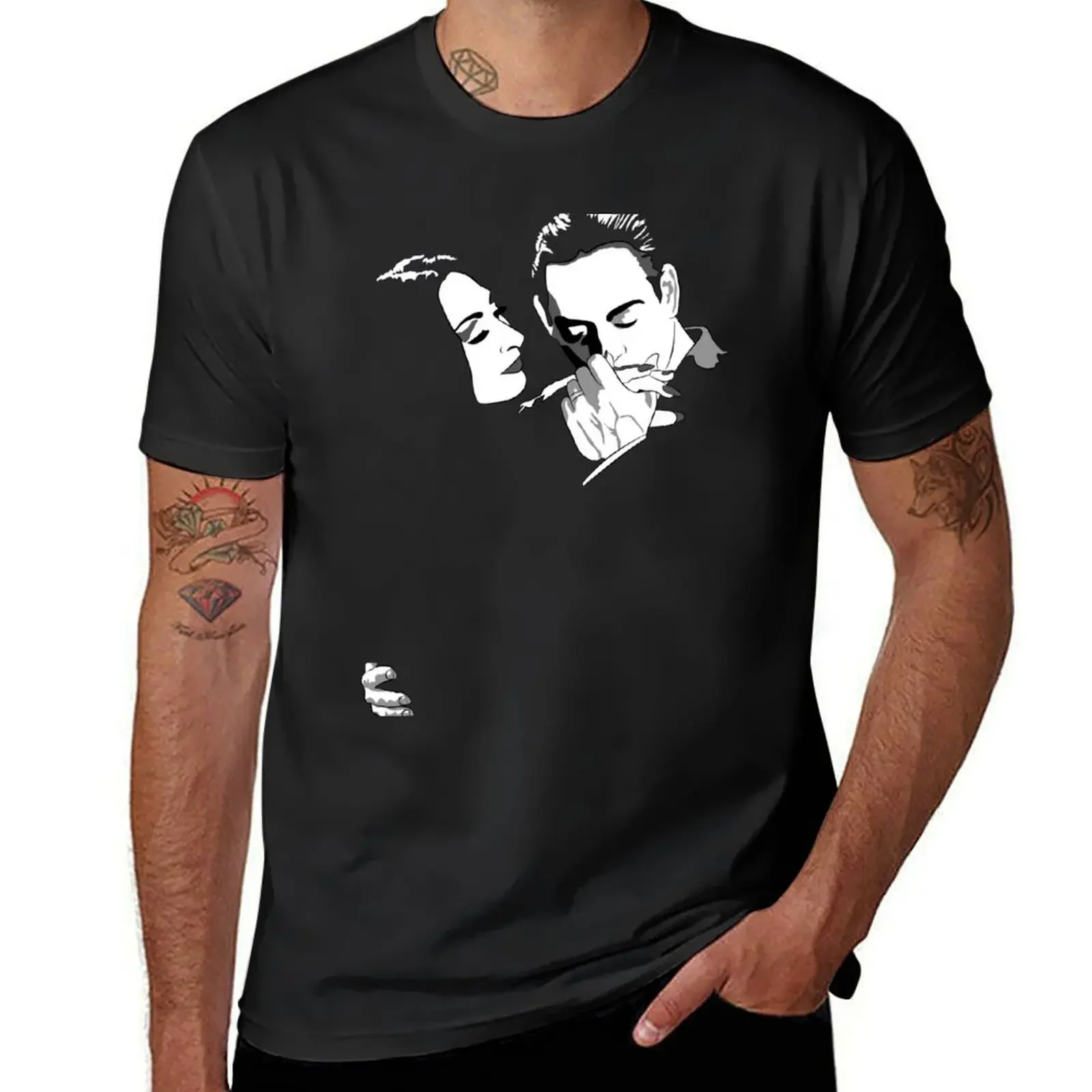 Gomez & Morticia T-Shirt blacks graphics vintage graphic tee sweat shirts, men