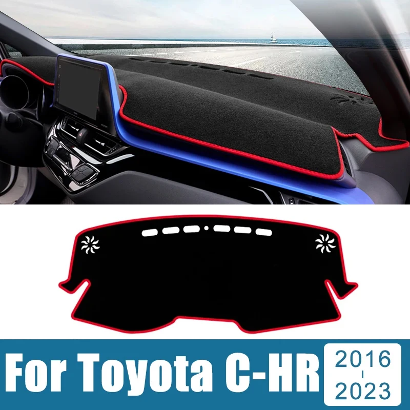 

Car Dashboard Cover Avoid Light Pad Sun Shade Anti-UV Carpets Mat For Toyota C-HR CHR C HR 2016-2018 2019 2020 2021 2022 2023