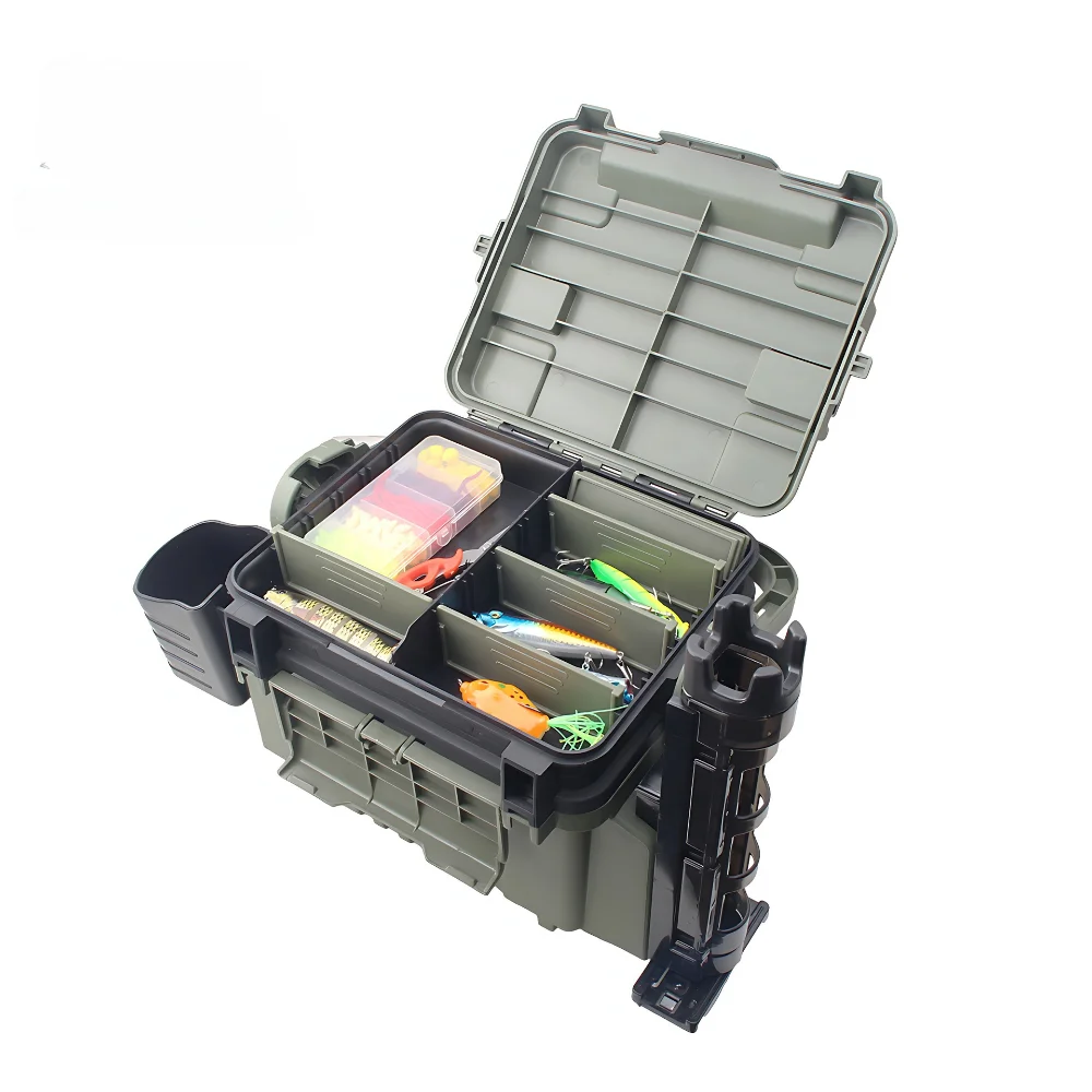 Large Fishing Box Organizer Multi-function Lure Live Fish Bucket Thickening Storage Box Fishing Accessories Tackle Box Pesca - Image 3