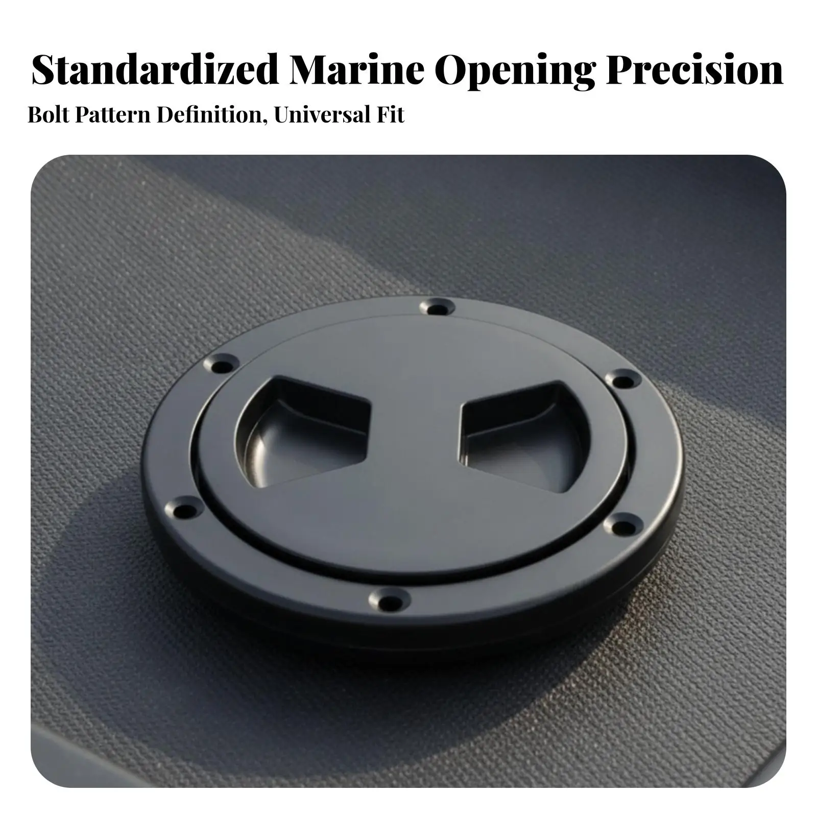 Marine Deck Hatch Cover Watertight Round Hatch Cover with Rubber Sealing Seal Screw-in Deck Plate Waterproof Hardware view 6