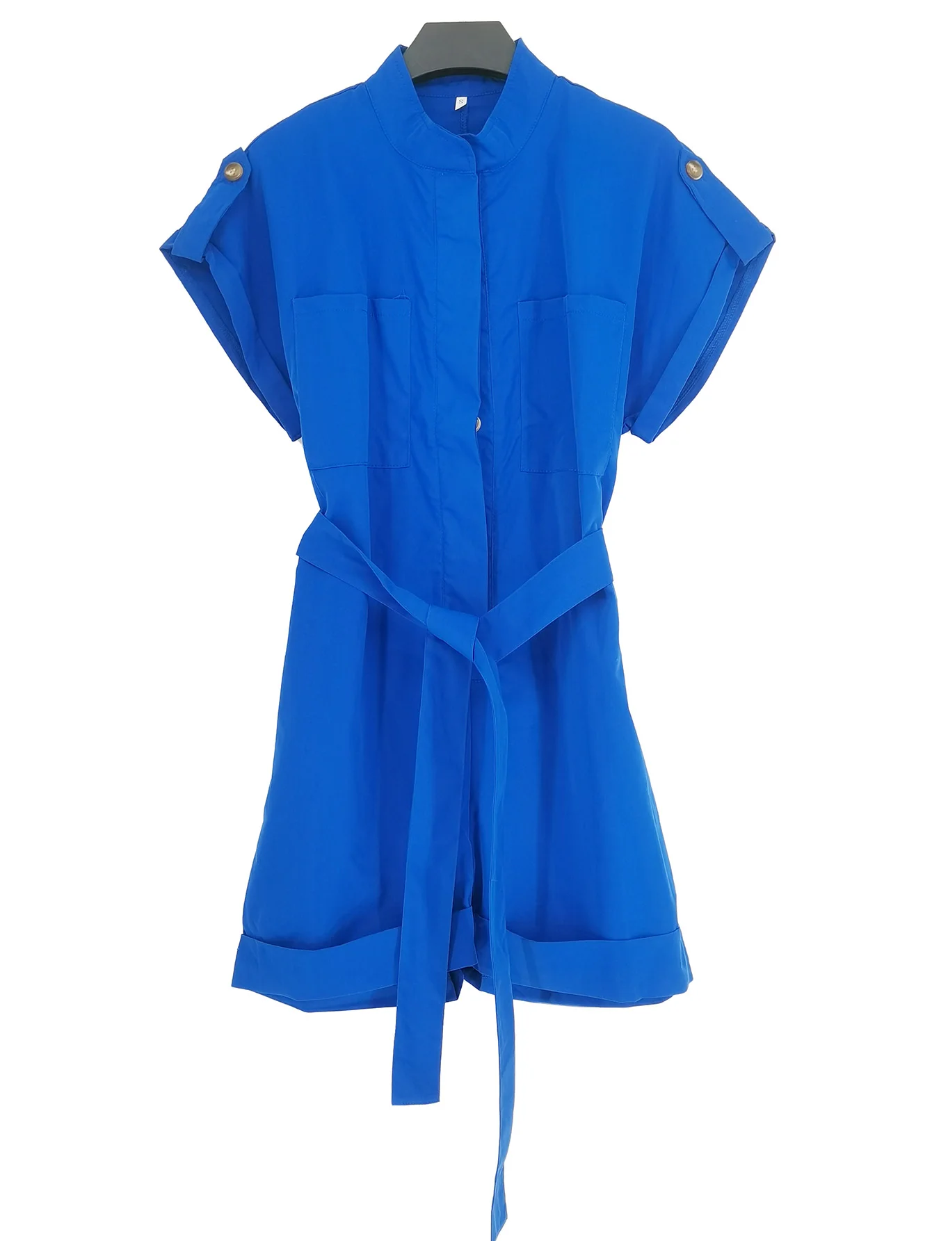 

Autumn 2024 New Hot Fashion Personality Trend Casual Comfort Casual Pure Color with Belt Buckle Skirt Half High Neck Woman