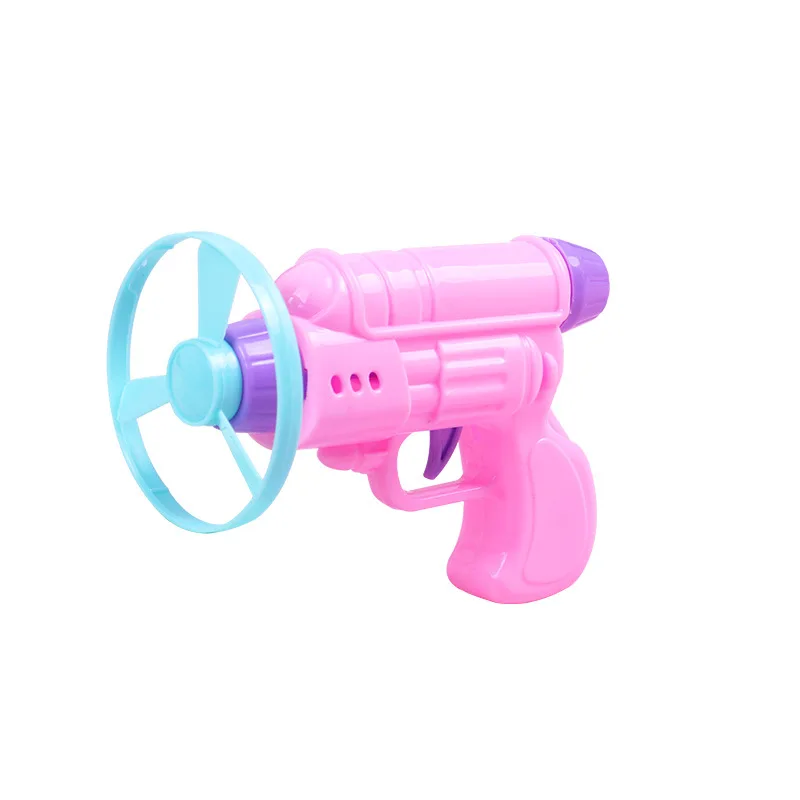 Flying Disc Gun ของเล่น Gyro Launcher ของเล่นเด็ก Flying Saucer ปืนปั่นเกมกีฬา UFO ดิสก์ Gyro ของขวัญ