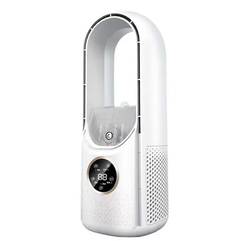 

Портативный безлопастной вентилятор-кондиционер с LED-дисплеем, настольный безлопастной охладитель, башенный вентилятор для офиса и спальни