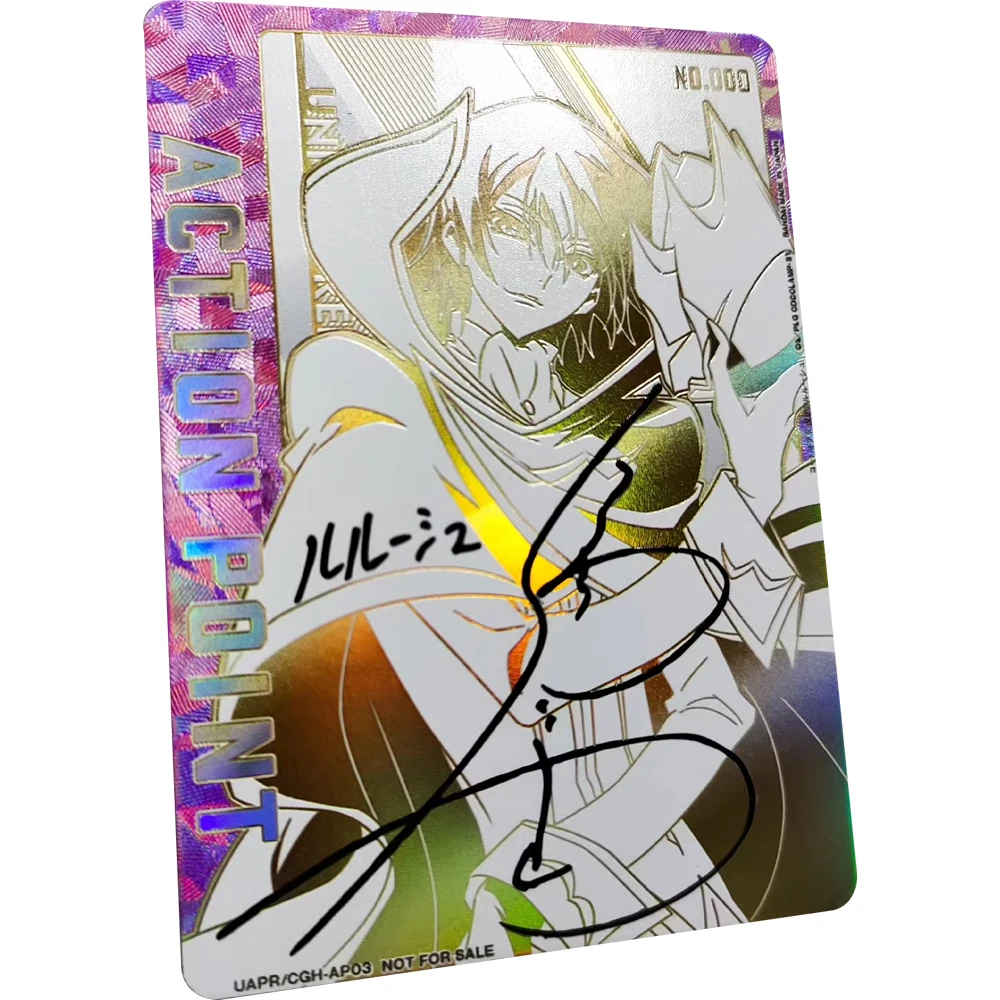 KOD GEASS Lelouch of The Rebellion UA UNION ARENA Karta kolekcjonerska Lelouch Lamperouge CV Signature Card Tekstura Refractive Flash