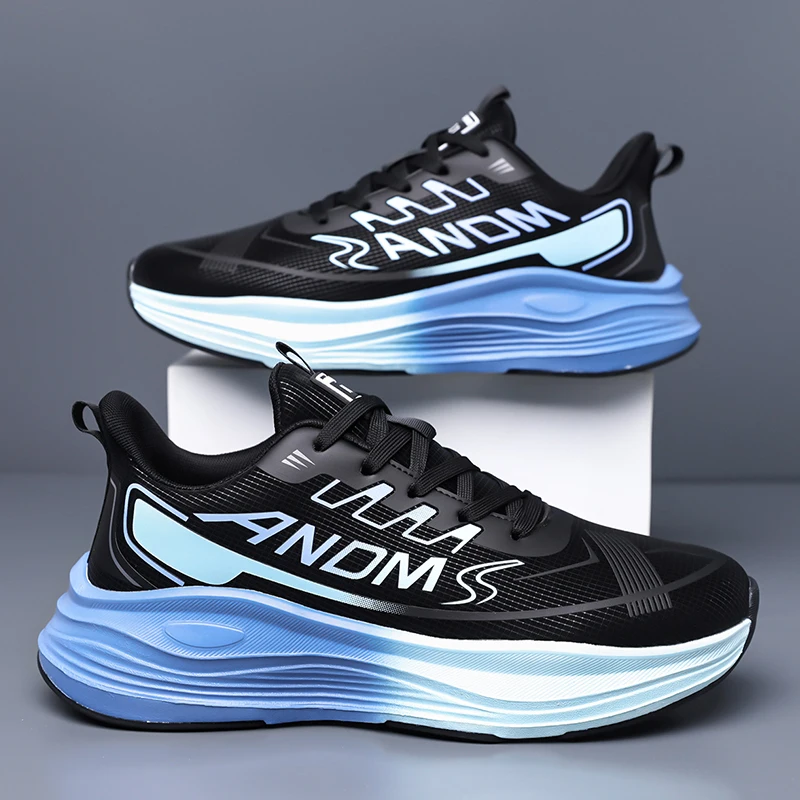 

Мужские кроссовки для бега, уличные дышащие легкие кроссовки, модные износостойкие нескользящие повседневные мужские кроссовки на плоской подошве для спортзала