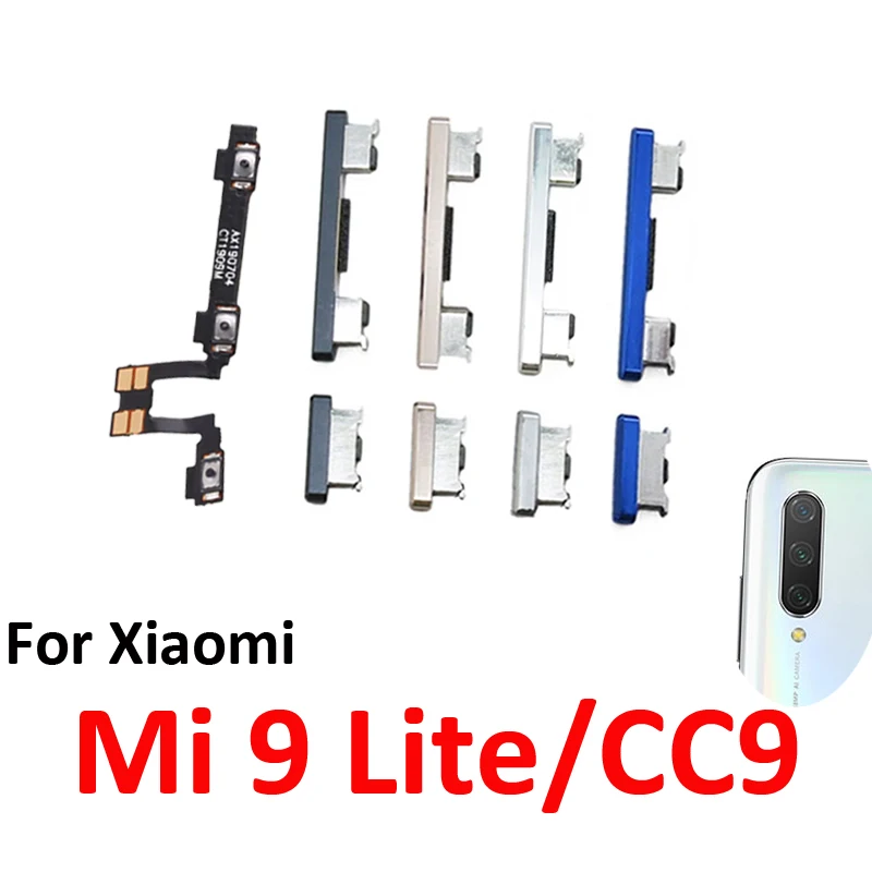 Phone Power Volume Button For Xiaomi MI 9 Lite CC9 New On Of