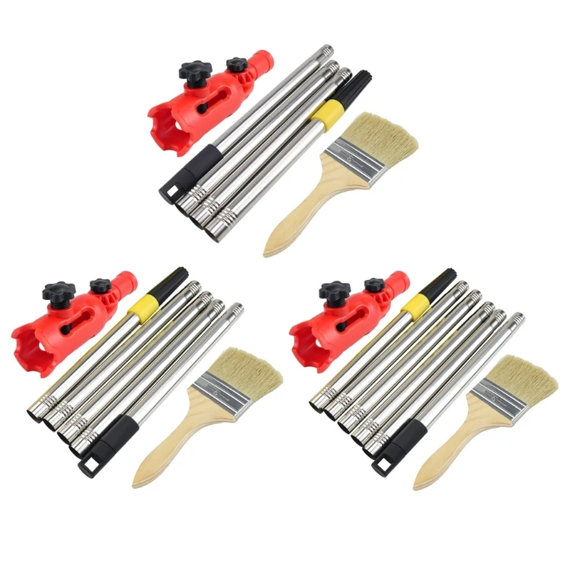 MultiAngle Portable Paint Roller Extension Poles Attachments Long Paint Brush Tool Flexible Paint Brush Extender