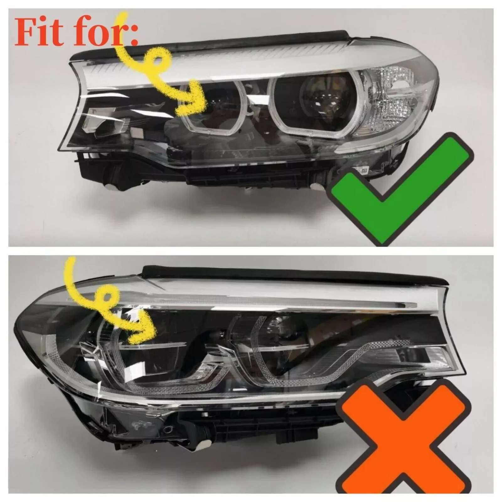 OEM 8491413 For 2017 -2020 BMW G30 530e 530i 540i 550i M550IX F90 M5 Low Version LED Headlight Control Unit Module 8 491 413