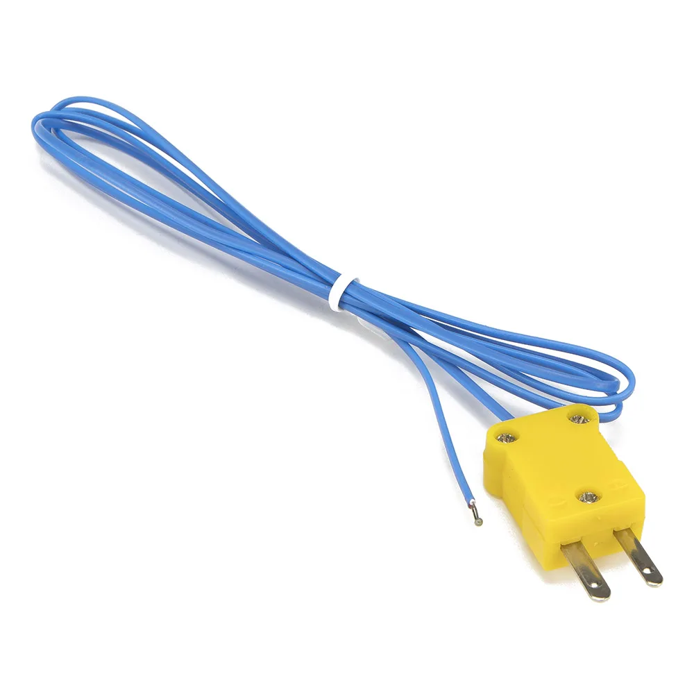 FTARW02 K type 1m PTEE cable wire head plug connection thermocouple temperature sensor