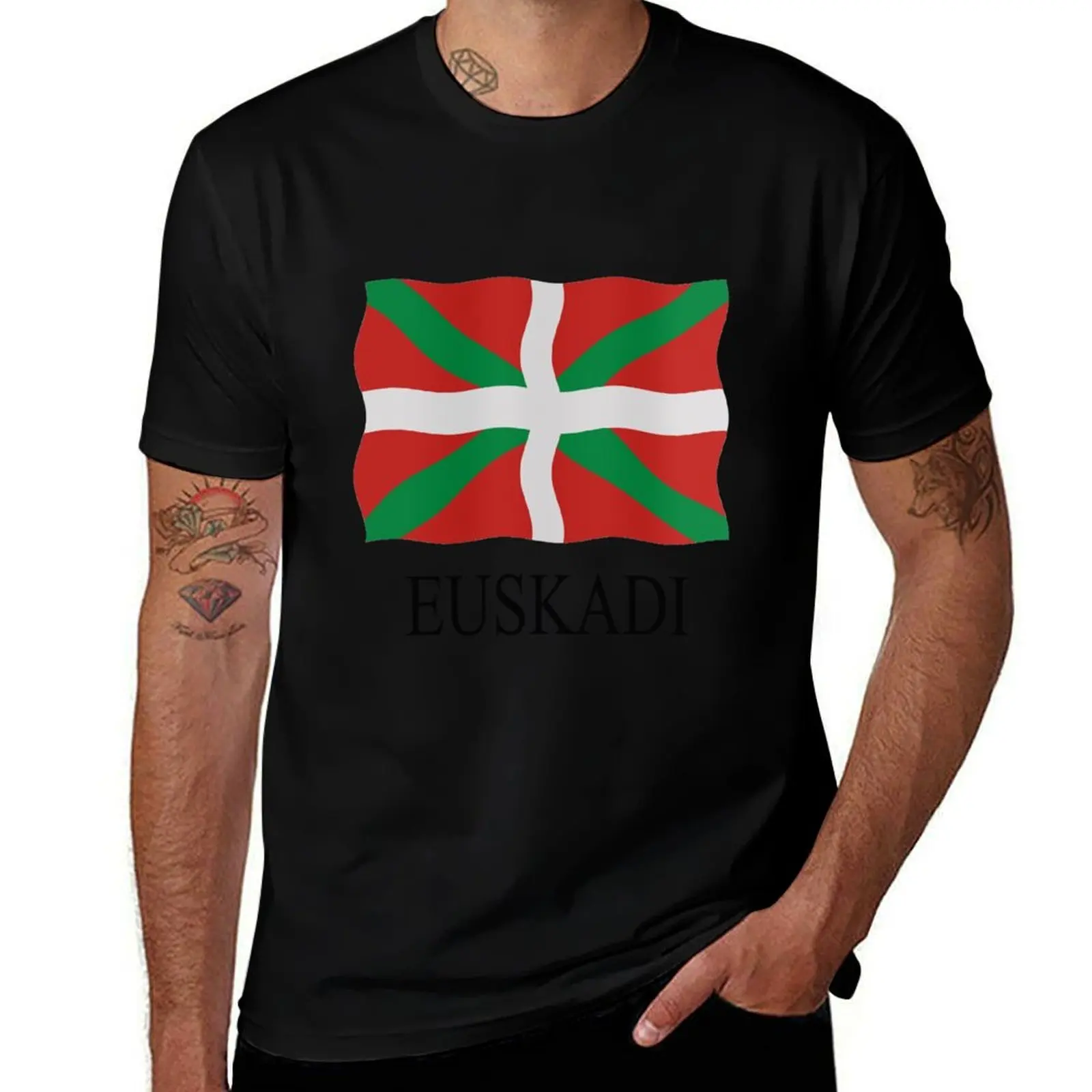 Basque flag T-Shirt man t shirt cotton T-Shirt