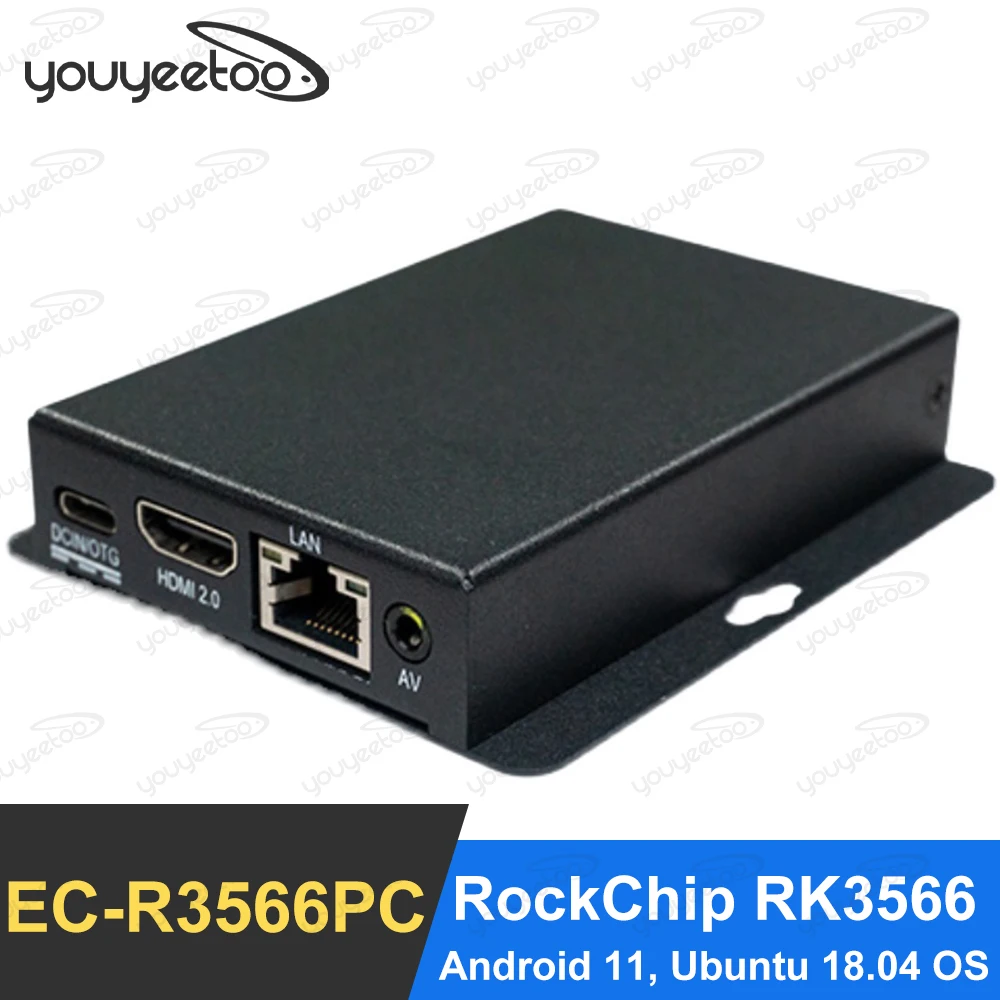 

youyeetoo EC-R3566PC Quad-Core 64-Bit Embedded Computer RockChip RK3566 1Tops@INT8 RKNN NPU Supports Android 11.0, Ubuntu 18.04