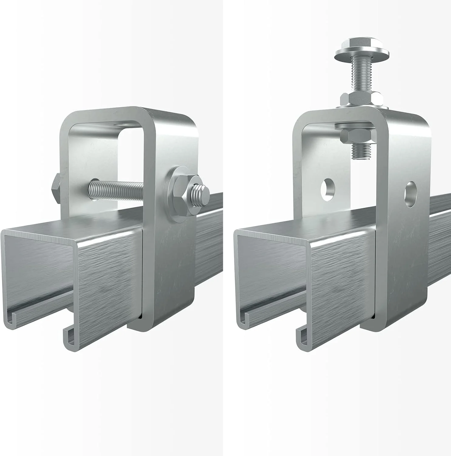Channel Trolley Track Hanger Bracket Intermediate Support Hange Bracket for All 1-5/8