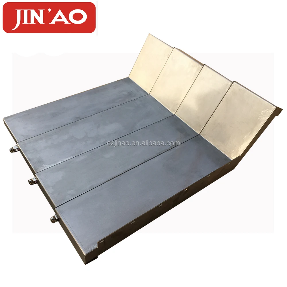 لوح فولاذي تلسكوبي للآلات درع حماية تلسكوبي غطاء منفاخ لـ CNC #4