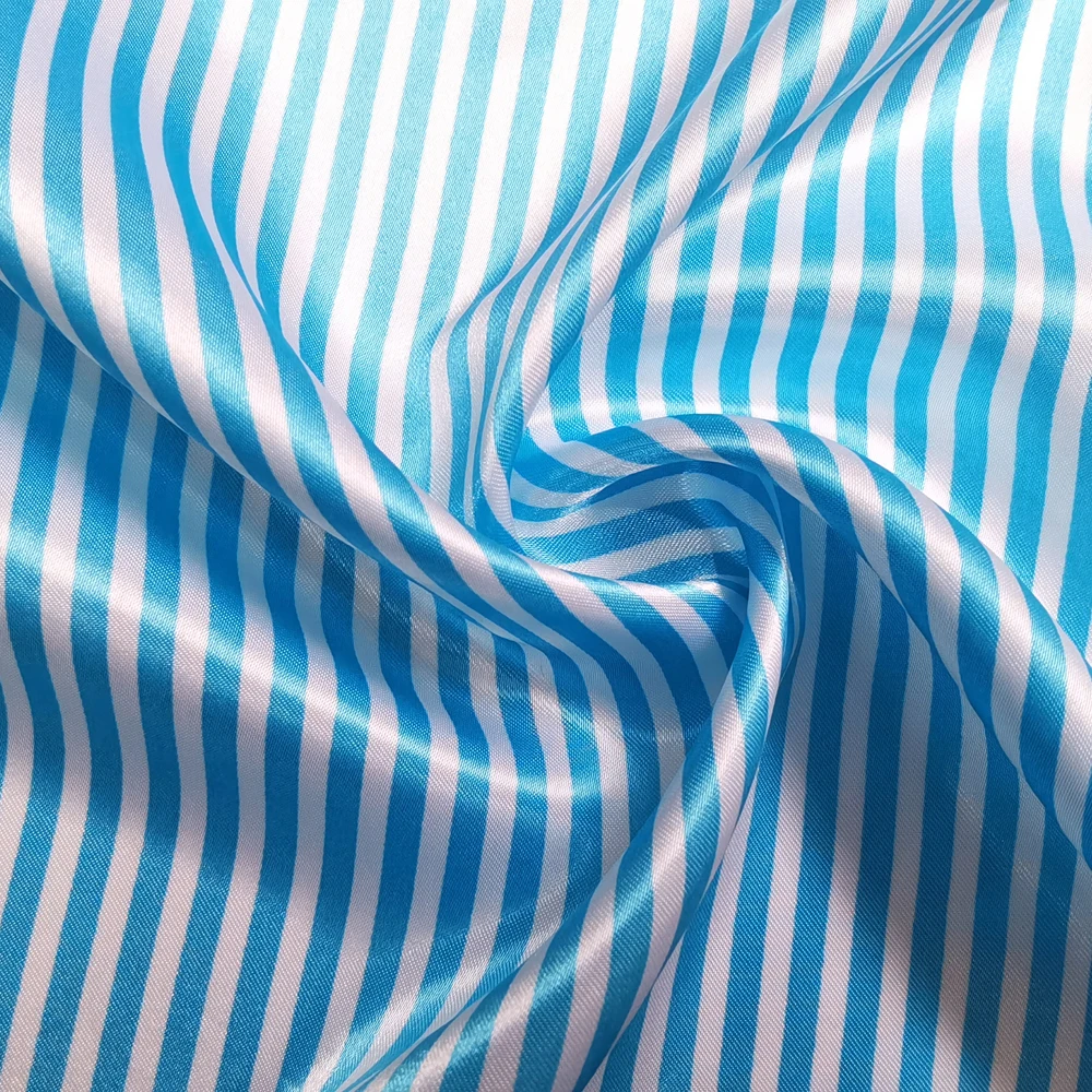 Satin-Stoff 58 Zoll Breit | 2 Meter | 5 Meter | Gestreiftes Material Futterstoff Seidiger Satin Großhandel – Detail 29