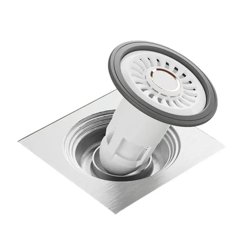 

652F Deodorant Floor Drain Shower Drain Stopper Insect-proof Anti-odor Hair Trap