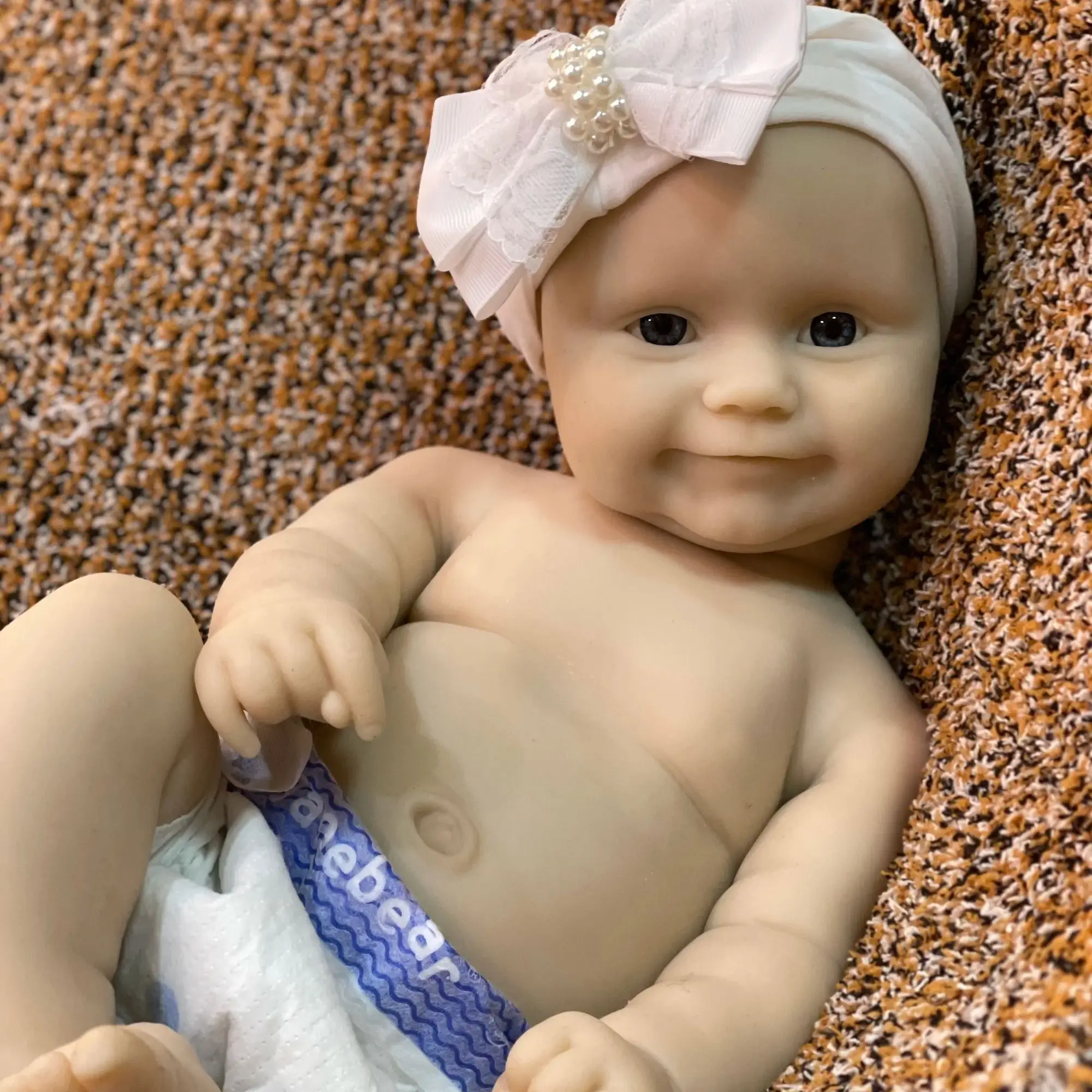 

20Inch Painted/Unpainted Big Girl Maddie Full Soft Solid Silicone Reborn Doll Handmade Reborn Baby Doll Reborn Corpo De Silicone