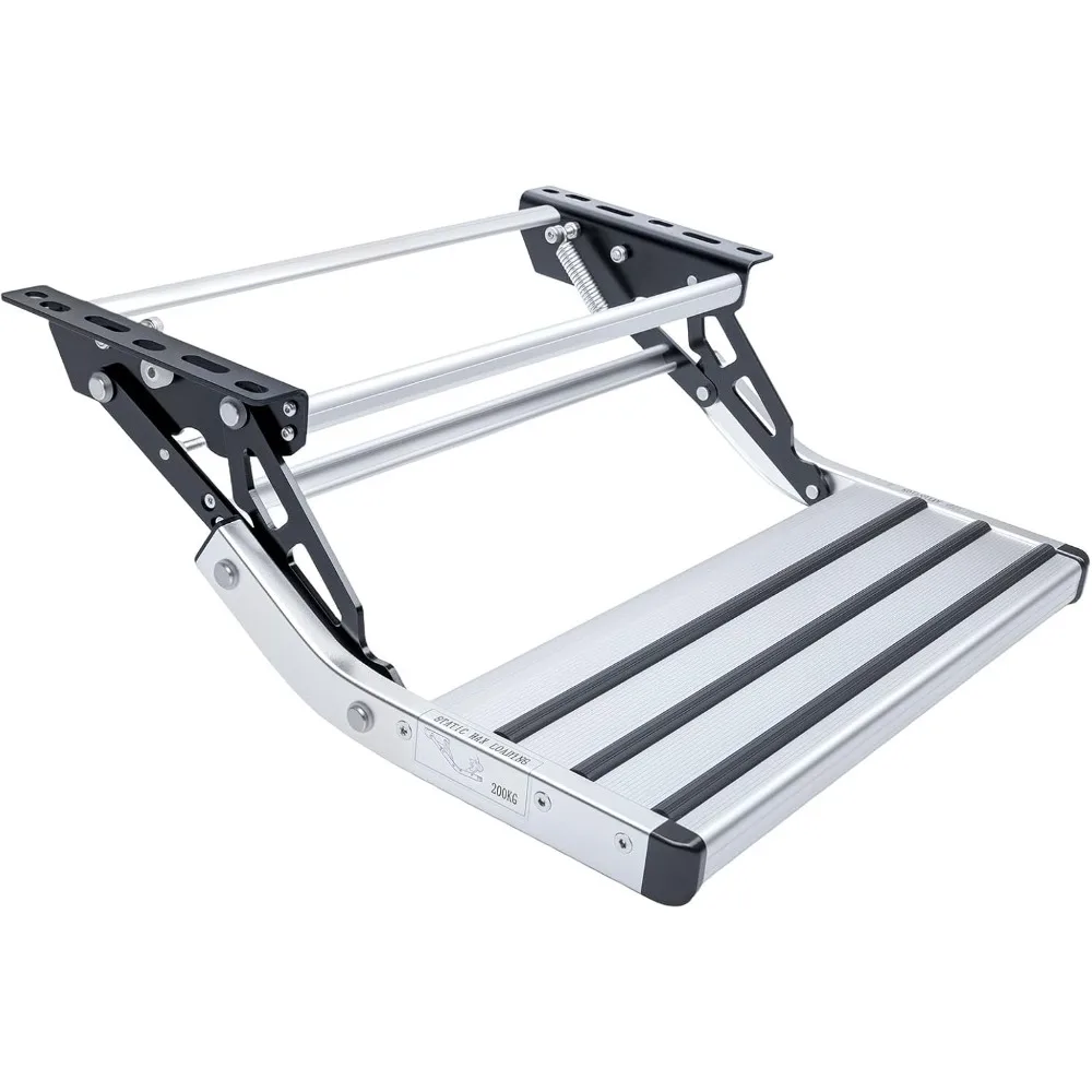 

Ступеньки для автофургона, 1 шаг, выдвижные ручные ступеньки для автофургона, грузоподъемность 400 фунтов, складные ступеньки для кемпера из алюминиевого сплава