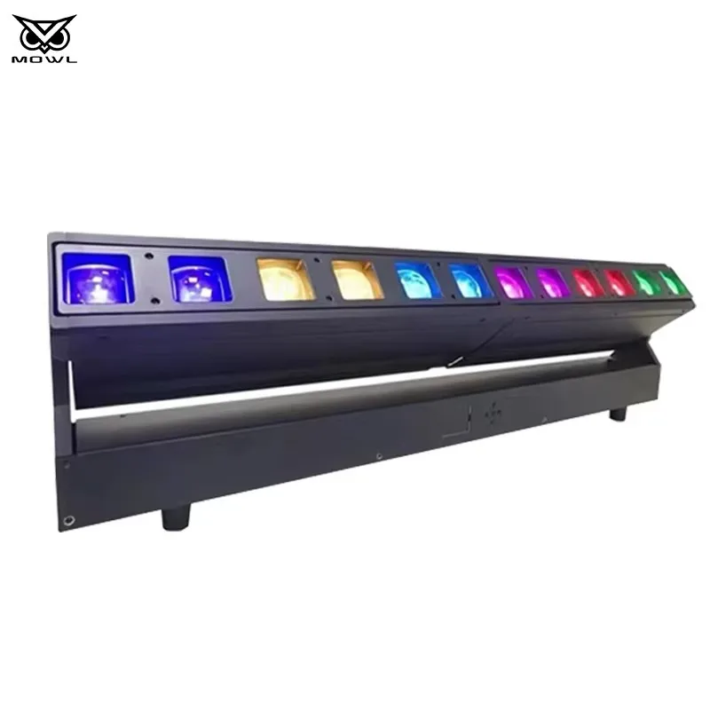 12x40W 4in1 RGBW Pixel Bar LED Moving Head Projection Light DMX Beam Zoom Wash for Night Club Disco Stage Lighting