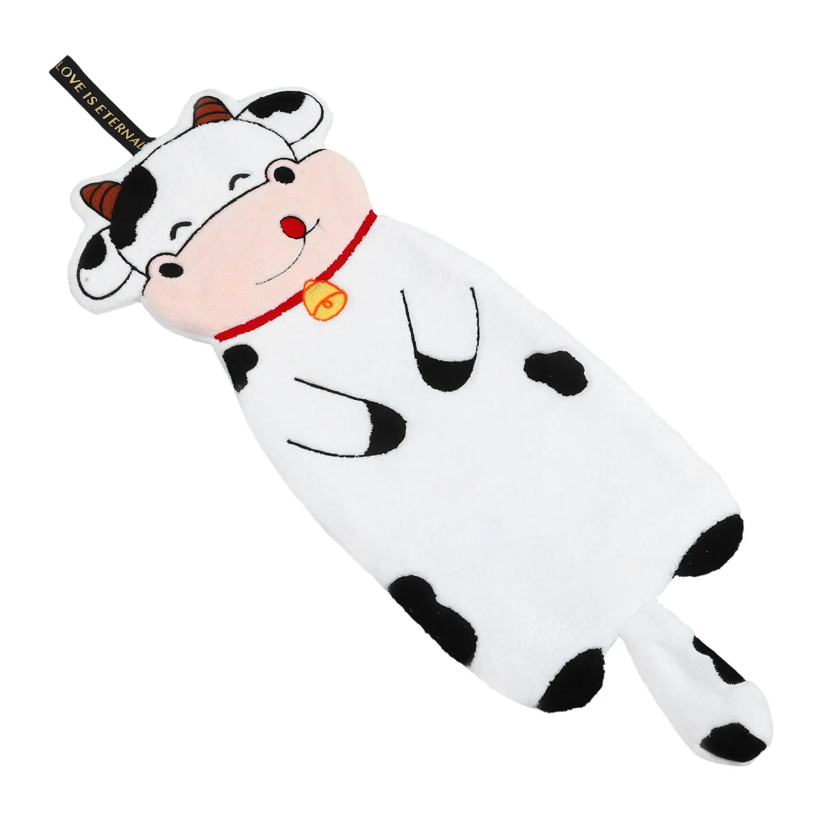 Cartoon Animal Hanging Hand Towel Soft Absorbent Quick Dry Washcloth for Kitchen Bathroom Room Practical Use