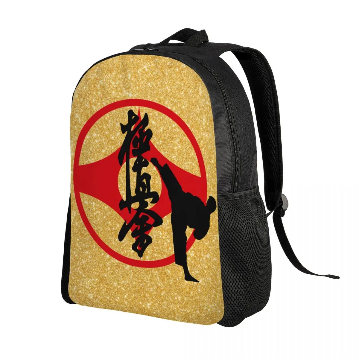 Custom Kyokushi Karate Backpacks Women Men Casual Bookbag for School College Martial Arts Bags