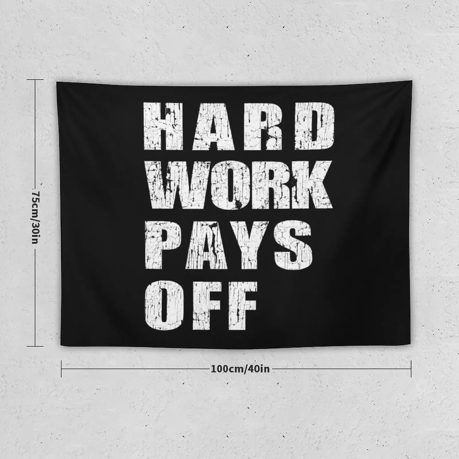 HWPO Hard Work Pays Off statement Tapestry Home Decorating Room Decorations Tapete For The Wall House Decor Tapestry