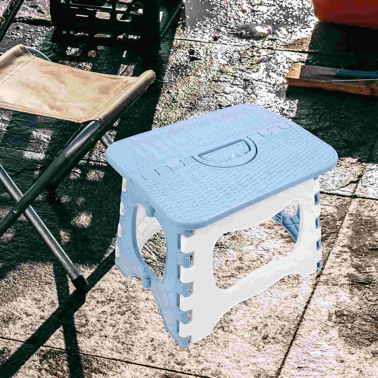 outside Folding Chairs Heavy Duty Garden Step Stool Outdoor Grey Child Stepping