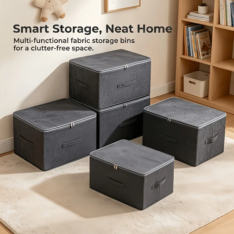 1PC Stackable Storage Box Multi Purpose Office Home Bedroom Space Saving For Wardrobe Kitchen Books Clothes Bedding Under Bed