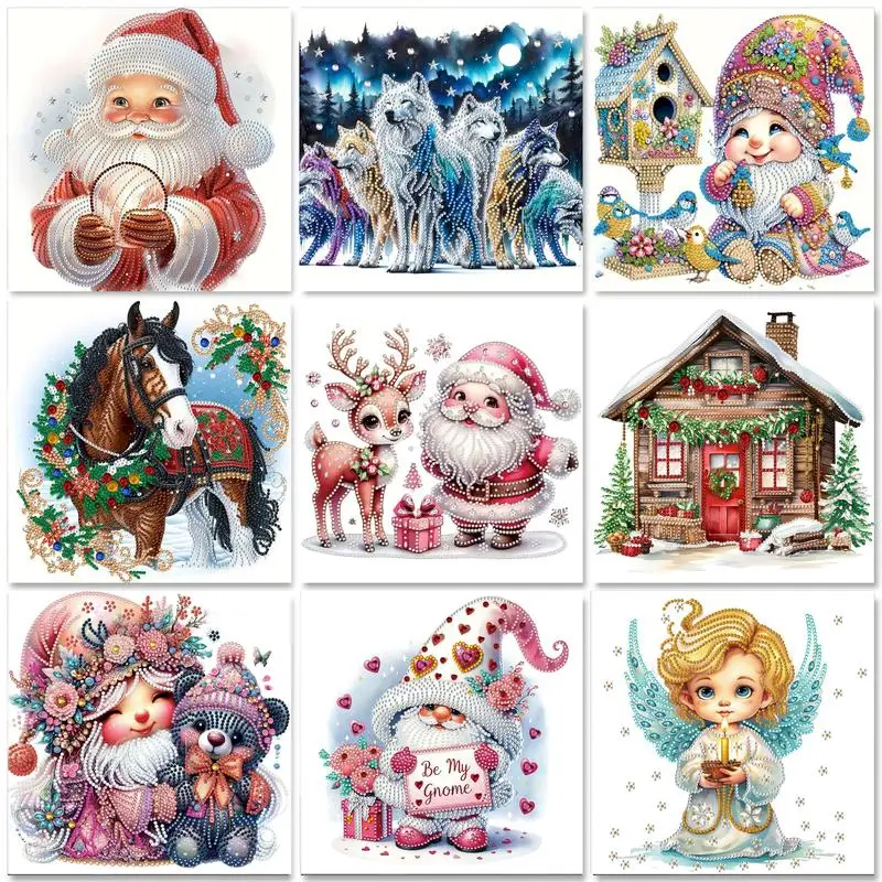 

GATYZTORY Special Shape Diamond Arts And Crafts Diamond Painting Kits For Beginners Christmas Classic Create Wall Art Art Suppli