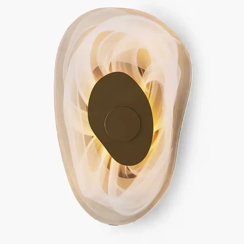 Irregular Resin Wall Lamp Modern Artistic LED Wall Sconce for Bedroom Living Room Hotel Decor