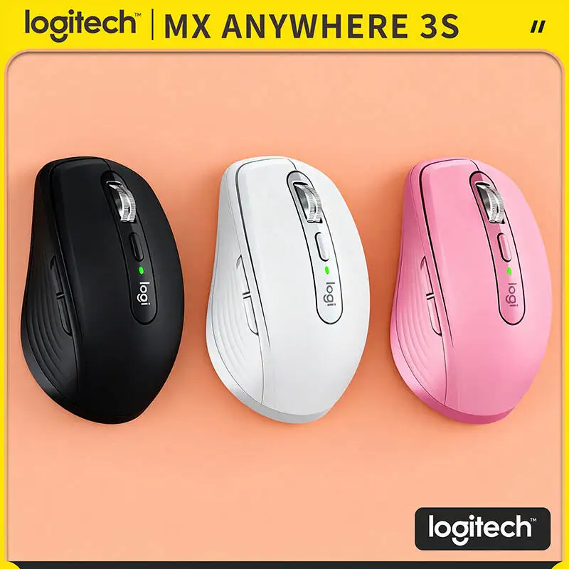 

Компактная мышь Logitech MX Anywhere 3S, эргономичный дизайн, перезаряжаемая, с быстрым прокруткой для портативных ПК Mac