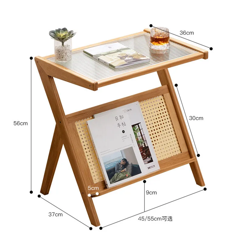 Bamboo Japanese Simple Coffee Table Rack Home Bedroom Bedside Table Sofa Side Table Tea Table Debris Organizing Rack