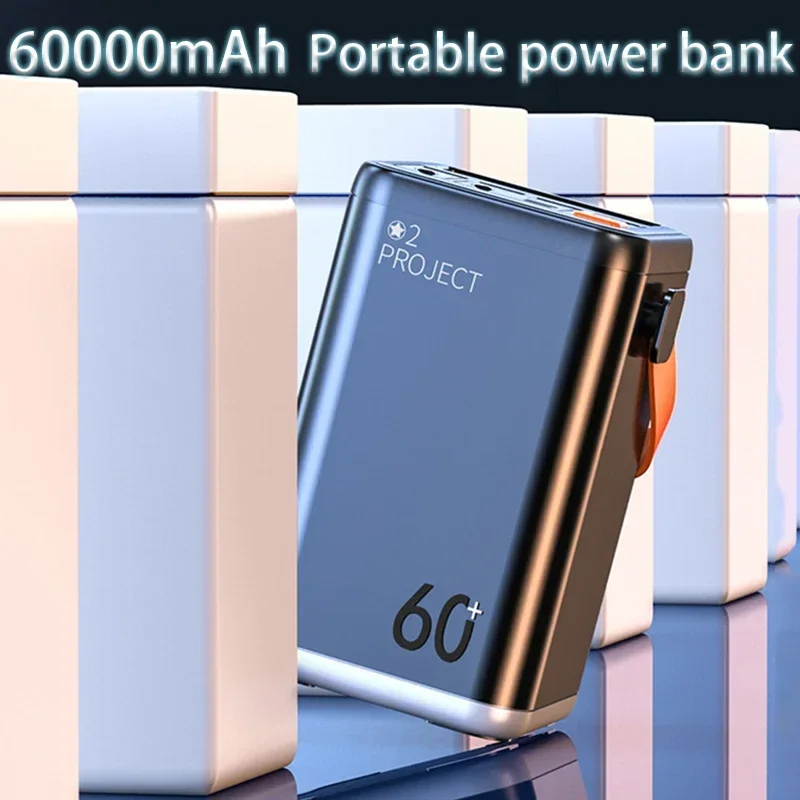 60000mAh Outdoor Emergency Portable Mobile Power Supply Mobile Phone Charger Power Bank Large Capacity Power Bank