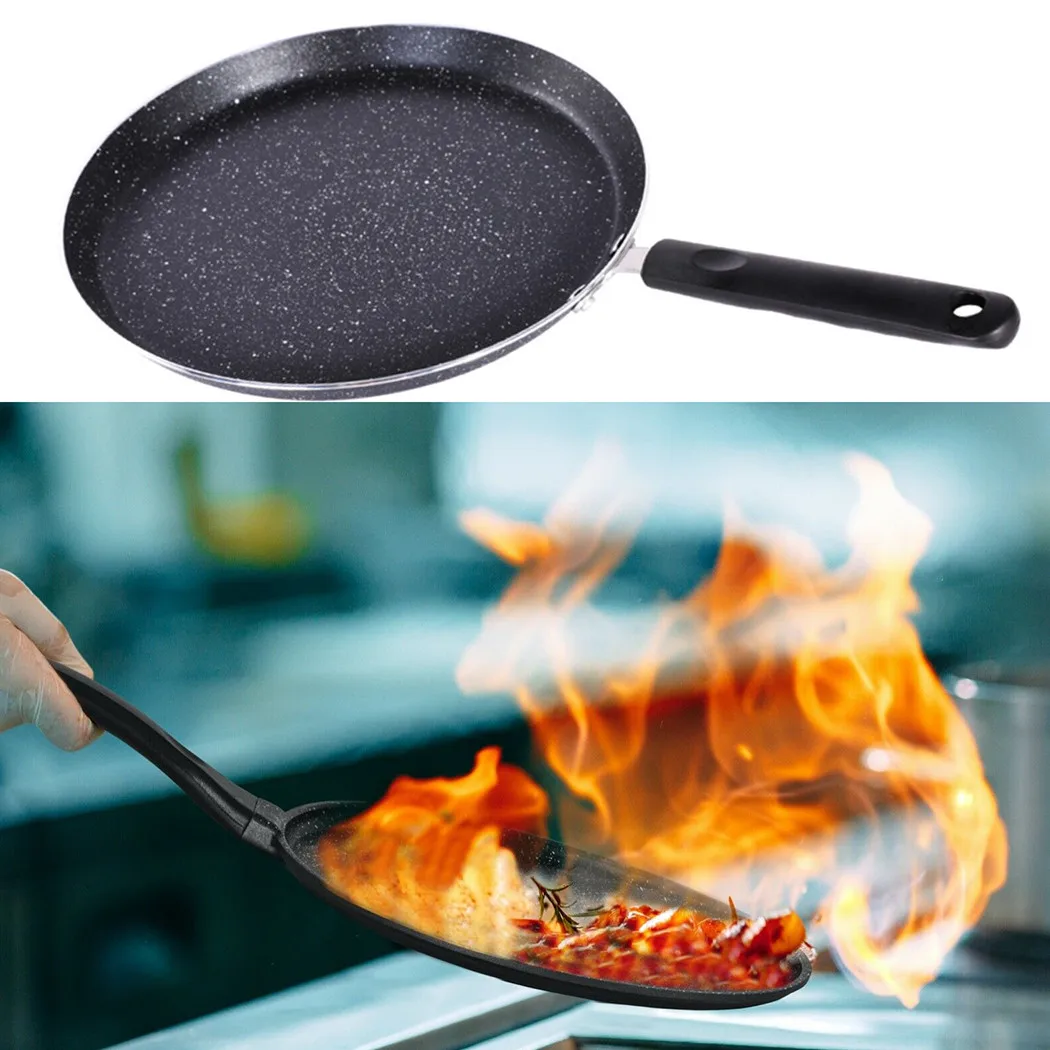 Non Stick Crepe Pan Induction Gas Hob Electric Tawa Crepe Pancake Saucepan Pancake Omelette Cooking Breakfast Maker For Kitchen