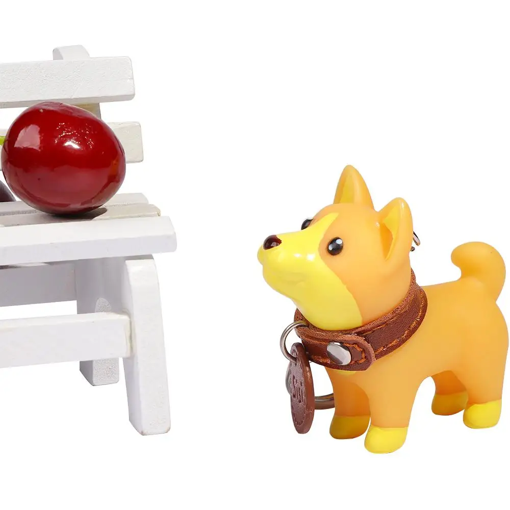 Vinyl Anime Cute Toys Figure Excellent Bull Gift Terrier Key Ring for Car Accessories Dog Keychain Hand-painted