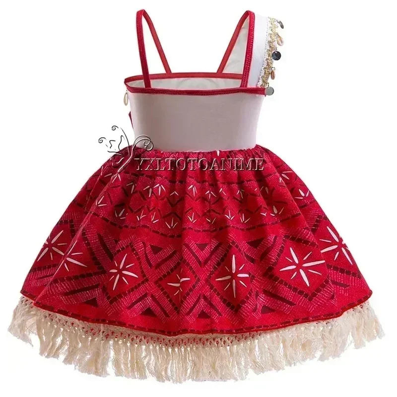 فستان بناتي جديد لفيلم موانا 2 فستان حفلة عيد الميلاد مغامرة زي فتاة الأميرة ملابس الأطفال فايانا بوا خنزير الزي