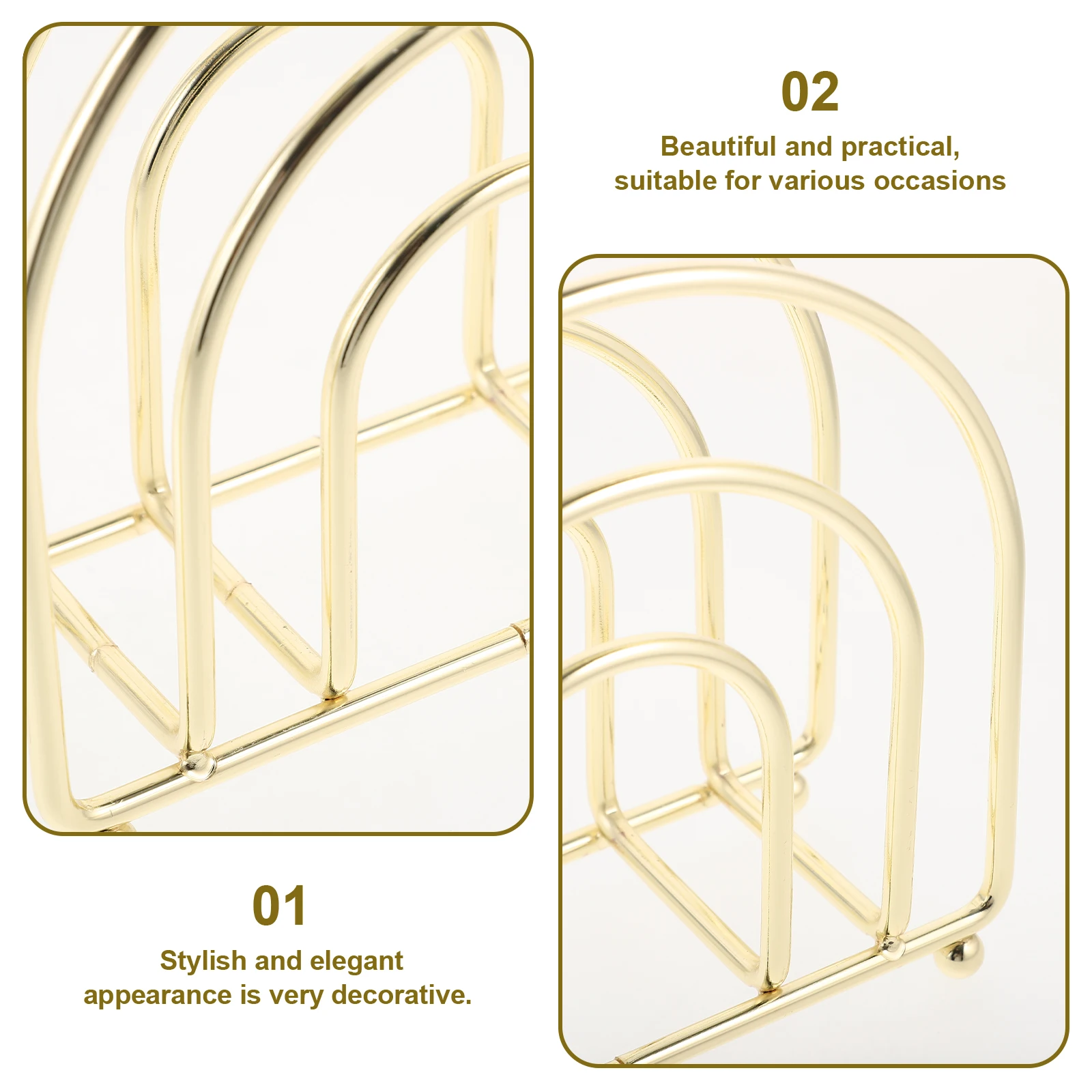 

Vertical Napkin Holder Iron Metal Stand Freestanding Tissue Dispenser For Dining Table Home Decor Tabletop Rack Cloth