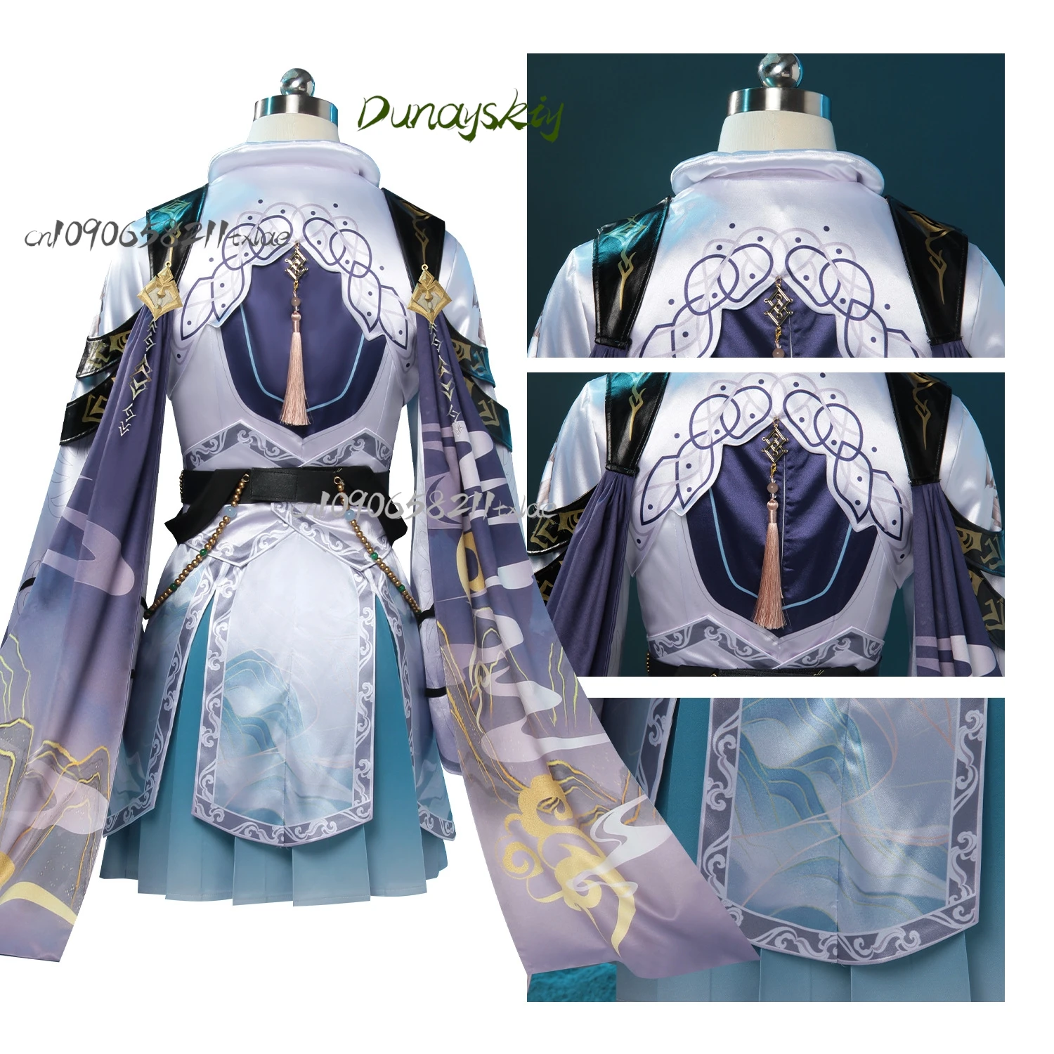 Gioco Amore e spazio profondo Xavier SUPACE Eroina Costume Cosplay Cacciatore Protagonista Eroina Hanfu Gonna Parrucca Donna Personalizzata