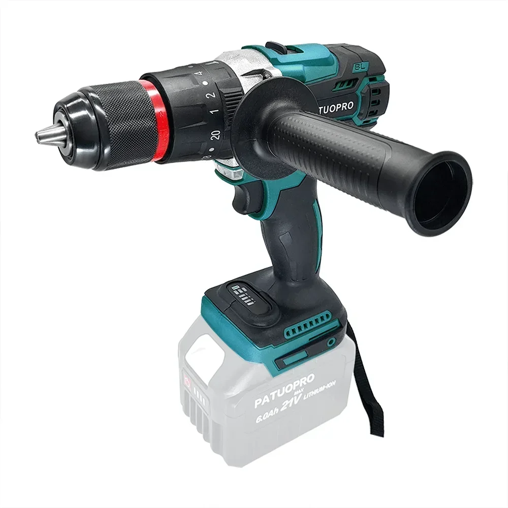 

13mm Cordless Impact Drill Brushless Electric Drill Screwdriver Handheld Ice Drill Power Tool For Makita 18V Battery(No Battery)