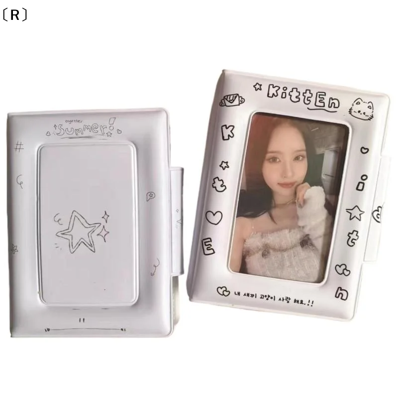 〔R〕3 Inch 32 Slot Photo Card Card Holder Kpop Binder Idol Postcard Lomo Card Photo Album Collector Card Binder Photocards - view 4